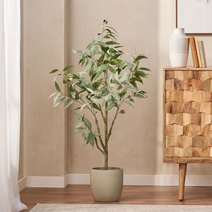 47.2 Inch <b>Artificial</b> Eucalyptus Bonsai Leaves Product Category <b>Artificial</b> <b>Trees</b> - Product Image 5
