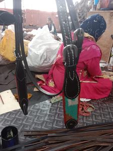 Headstall Western en cuir perlé fait à la main avec conception usinée à la main fabricant personnalisé par Rodeo International - Product Image 4