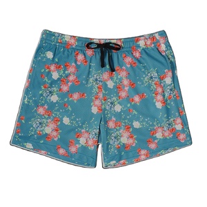 Short de gymnastique en maille imprimé de fleurs de haute qualité Short en maille de basket-ball à sublimation en polyester avec logo personnalisé pour hommes - Product Image 1