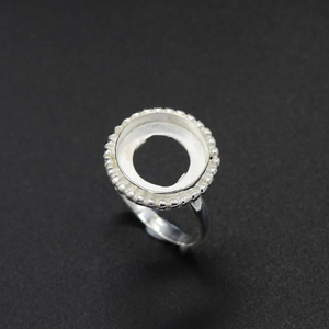Indian Arrival Solid 925 Sterling Silver Round Cocktail <b>Ring</b> Collet Cup Bezel Setting Minimalist <b>Plain</b> Band Unisex Everyday Wear - Product Image 6