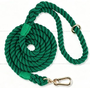Premium Eco-Friendly Adjustable <b>Dog</b> <b>Leash</b> for <b>Dogs</b> Heavy Duty Cotton Walking Lead with Comfortable Bowknot Handle - Product Image 1