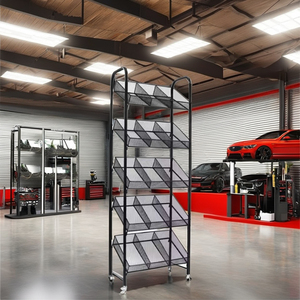 Tùy chỉnh kim loại chất bôi trơn Rack hiển thị <span class=keywords><strong>Countertop</strong></span> cài đặt để dễ dàng lắp ráp cho showroom trạm dịch vụ dầu/mỡ - Product Image 1