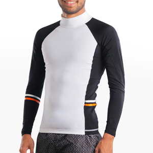 ออกแบบเสื้อแรชการ์ดแขนยาวแบบกำหนดเองสำหรับผู้ชาย พร้อมคุณสมบัติป้องกันรังสียูวี UPF50 และแห้งเร็ว - Product Image 1