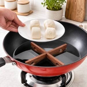 Smart Wooden Handcrafted Acacia Wood Detachable Trivet for Hot Pots & Pans, Wooden <b>Table</b> Heat <b>Protector</b> Stand - Product Image 2