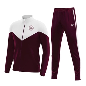 Men's Retro High Quality Soccer Jersey Track Suit Winter Sports <b>Set</b> with Customizable Name and Logo Printing - Product Image 1