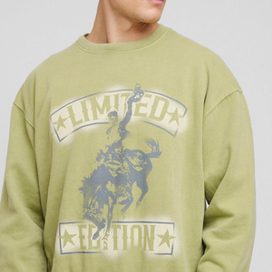 Sweat-shirt d'hiver pour homme de haute qualité à prix abordable, style streetwear, à manches longues et col rond, avec logo numérique, en molleton respirant et uni. - Product Image 5