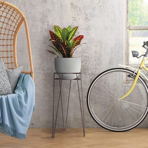 Support de Plante Moderne en Métal pour Pot de Fleurs, Plante Succulente, Intérieur/Extérieur, Décoration de Jardin et Maison, Support Minimaliste en Fil Métallique avec Pince à Cheveux - Product Image 2