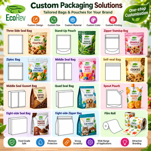ถุงใส่เครื่องเทศ EcoRev ECO64 แบบพิมพ์ลายตามสั่ง ถุงฟอยล์แบบตั้งได้พร้อมซิปล็อค สำหรับบรรจุผงปรุงรส - Product Image 5
