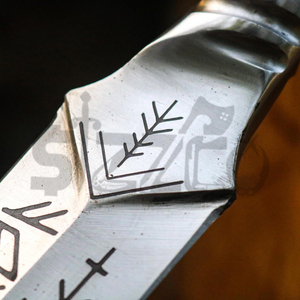 Couteau Viking en acier carbone de haute qualité, fait main, forgé, pour la chasse, le camping, le bushcraft, lame fixe, fournisseur OEM, cadeau idéal - Product Image 5