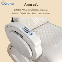 Mobilier de salon de manucure de luxe, équipement professionnel pour les soins des pieds, fauteuils de pédicure avec massage