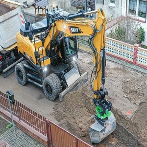 Excavatrice sur pneus haute performance SY155W, 13,5 tonnes, moteur puissant neuf, construction robuste, conçue pour les travaux lourds - Product Image 5