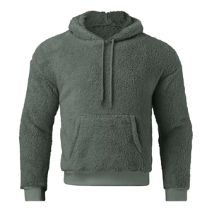 Sweat-shirts à capuche personnalisés en polaire Sherpa pour hommes et femmes – Pulls douillets et chauds en peluche pour l'hiver – Fabricants de vêtements décontractés et streetwear pour l'extérieur - Product Image 1