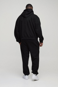 Survêtement en coton pour hommes de haute qualité, vente en gros, avec logo frontal, style streetwear, deux pièces, sweats à capuche et pulls zippés, fabrication sur mesure - Product Image 3