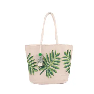 Unisex Hot Selling Cotton Shopping Bags Plain and <b>Printed</b> Ethnic Striped Style High Quality Export Packing and Price - Product Image 2