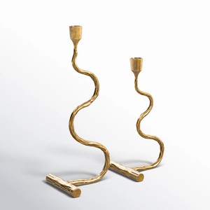 Juego de Portavelas de Metal Martillado – Soporte Decorativo de Hierro para Velas, Decoración del Hogar, Portavelas Cónicos Martillados, Portavelas de Latón - Product Image 5