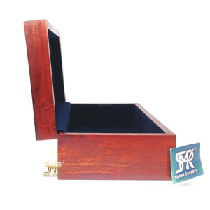 Handcrafted Premium Quality Painted Vintage <b>Wooden</b> Jewelry <b>Box</b> Soft Blue Velvet Interior Elegant Storage for <b>Keepsakes</b> Personal - Product Image 6