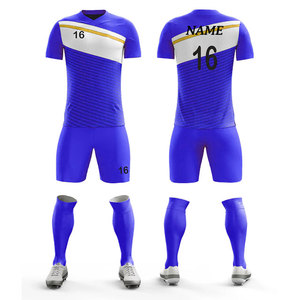 Servicio OEM Personalizado, Conjunto de Uniforme de Fútbol de Poliéster para Adultos, Sublimación con Nombre, Uniforme de Club, Equipaciones de Fútbol Multicolores - Product Image 1