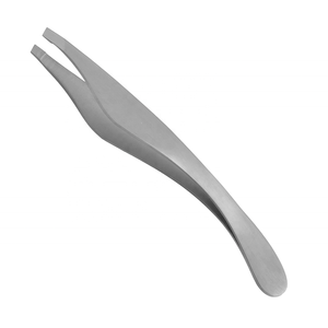 Juego de pinzas para cejas de acero inoxidable con etiqueta privada personalizada de alta calidad, pinzas de volumen para uso en belleza - Product Image 1