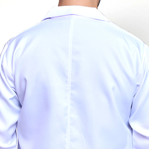 เสื้อกาวน์แพทย์ขายดีราคาส่ง แบบยูนิเซ็กซ์ ผ้าฝ้าย ตรวจจับการรั่วไหลของของเหลวได้ ตัดเย็บไร้รอยต่อ สีตามสั่ง - Product Image 4