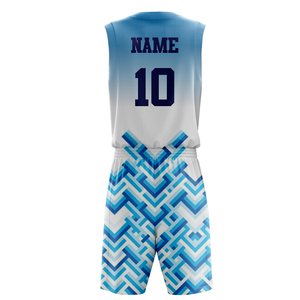 เสื้อบาสเก็ตบอลโพลีเอสเตอร์ 100% ออกแบบเองได้ คุณภาพสูง ชุดเสื้อและกางเกงบาสเก็ตบอลแบบซับลิเมชั่นสั่งทำพิเศษ ชุดยูนิฟอร์มทีมแบบกำหนดเอง - Product Image 2