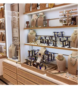 Modern Jewellery Store Interior Design Luxury Display Showroom Counters Custom Display Units Premium Furniture <b>Lighting</b> Setup - Product Image 2