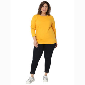 Sweat-shirt col rond en molleton bouclette OEM 2026 de haute qualité 100 % coton léger décontracté uni avec épaules tombantes et motif 3D sur le devant pour femme - Product Image 4