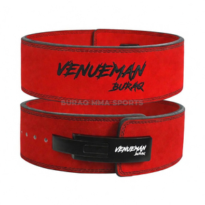 Ceinture de musculation pour entraînement en salle, en caoutchouc naturel et PVC, imperméable, coupe-vent, unisexe, logo et couleur personnalisés par BURAQ MMA SPORTS - Product Image 1