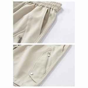 New <b>Mens</b> <b>Shorts</b> Solid Color <b>Trousers</b> Five Points Fitness Sweatpants <b>Short</b> Pockets Decorate Cargo <b>Shorts</b> - Product Image 5