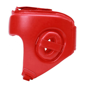 Vente directe d'usine, protection de tête de boxe de qualité supérieure, respirante, réglable, logo brodé personnalisé, cuir PU, taille personnalisable - Product Image 4