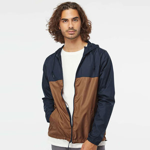 Veste coupe-vent à capuche pour homme, color-block, respirante, en polyester, décontractée, pour le printemps - Product Image 1
