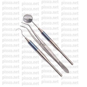 Fournisseur en gros Pissco pour kit d'outils d'examen dentaire Ensemble d'instruments détartreurs en acier inoxydable Acier inoxydable allemand - Product Image 4