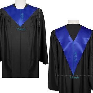 Estola de Graduación Personalizada de Satén y Poliéster para Ceremonias de Reconocimiento de Logros Universitarios - Product Image 3