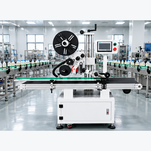 Machine d'étiquetage automatique électrique pour bouteilles avec convoyeur, contrôle par écran tactile, transfert thermique, haute productivité pour cartons et sacs - Product Image 1