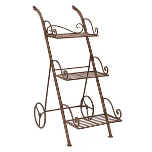 Top Trending Metal <b>Plant</b> Stand <b>Rectangular</b> Slatted Shelf Rack for Indoor Outdoor Garden Flower Display Black <b>Pot</b> Holder - Product Image 5