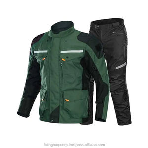Traje de Motociclismo de Cuero para Hombre con Protección de Nivel 2 CE, Impermeable y Resistente a Desgarros, Transpirable - Product Image 1