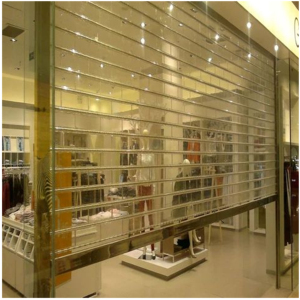 Fabricante de Persianas Enrollables Transparentes de Policarbonato Automáticas de Primera Calidad para Tiendas Minoristas con Sistema de Puerta de Seguridad Duradero - Product Image 3