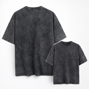 Camisetas con efecto acid wash para mujer, transpirables, personalizadas, estilo vintage, informales, oversize, lisas, al por mayor - Product Image 1