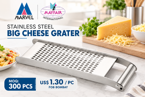 Râpe à fromage en acier inoxydable avec poignée, ustensile passant au lave-vaisselle, passoire - Product Image 2