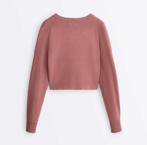 เสื้อสเวตเตอร์ไหมพรมถักลายเคเบิ้ล คอวี ทรงสวย ระบายอากาศได้ดี ติดกระดุม สำหรับผู้หญิง เนื้อหนา อุ่นสบาย หรูหรา คุณภาพสูง สำหรับตลาดอเมริกา - Product Image 2