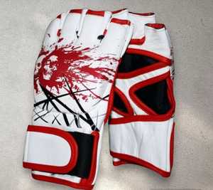 Guantes de MMA de Cuero Ecológico Personalizados para Boxeo, Muay Thai, Entrenamiento de BJJ, Transpirables, Ligeros, con Cierre de Gancho y Bucle, Logotipo Personalizado - Product Image 1