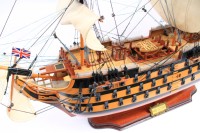 Modèle de bateau à voile haut de gamme HMS VICTORY, peint à la main, style Feng Shui, pour la décoration de la maison et les collectionneurs