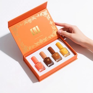 Custom Paper Printing Magnetic Closure Folding Nail Polish Cosmetic <b>Box</b> Packaging <b>Box</b> With Insert for Nail Polish <b>Bottles</b> - Product Image 4