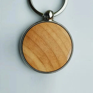 Wood Keychain Creative Metal <b>Ring</b> Attached Hot sale Wood <b>Keyring</b> Customized Logo Accepted High quality Key <b>Ring</b> - Product Image 1