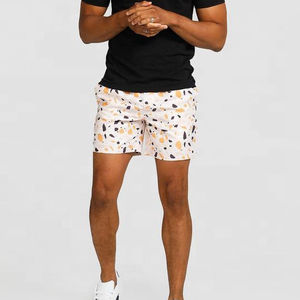 Shorts de plage écologiques de haute qualité en polyester recyclé à séchage rapide, imprimés par sublimation, pour les vacances décontractées et la natation estivale - Product Image 5