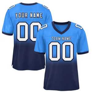 Camiseta de Fútbol Americano con Impresión por Transferencia de Calor, Personalizada con Nombre y Número Sublimados, Hecha en Pakistán, Tela de Poliéster - Product Image 2