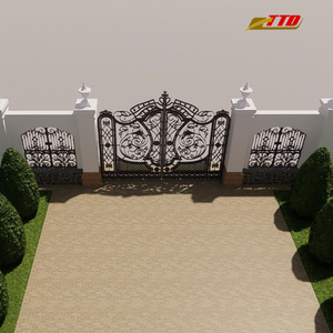 Puertas de Hierro Forjado Resistentes y Estilos Modernos de Puertas Metálicas: Encuentre la Puerta de Acero Personalizada Perfecta para Casas y Propiedades Elegantes En todo el mundo. - Product Image 3