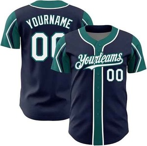 Camiseta de Béisbol de Malla de Poliéster Transpirable de Alta Calidad al por Mayor, Talla Grande, Secado Rápido, Servicio OEM, Impresión de Logotipo Personalizado - Product Image 2