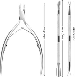 Cortacutículas de Acero Inoxidable, Cortador de Cutículas para Manicura, Pinza para Uñas - Product Image 1
