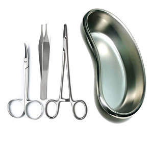 Kit de Suture en Acier Inoxydable avec Porte-Aiguilles, Pinces Adson, Ciseaux Iris, Plateau Rénal 8 pouces – Matériel Médical par Dentavex - Product Image 6