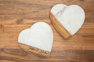 Natural Marble And Acacia Wood Coaster Set Handmade <b>Table</b> <b>Protection</b> Accessories for Coffee Mug Glass Cups - Product Image 5